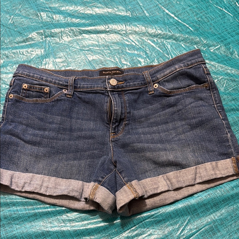 Women's  Banana Republic Blue Denim Shorts